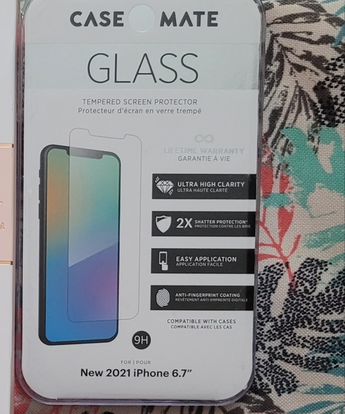 Case-Mate - Glass - Screen Protector for iPhone 13 Pro Max - Ultra High Clarity - Picture 2 of 2